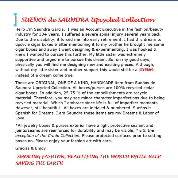 Suenos de Saundra Upcycled Extremely Rare CAO BX3 Cigar Box, Home Accent/Storage - Picture 7 of 11